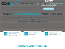 Tablet Screenshot of ableofficesystems.ie